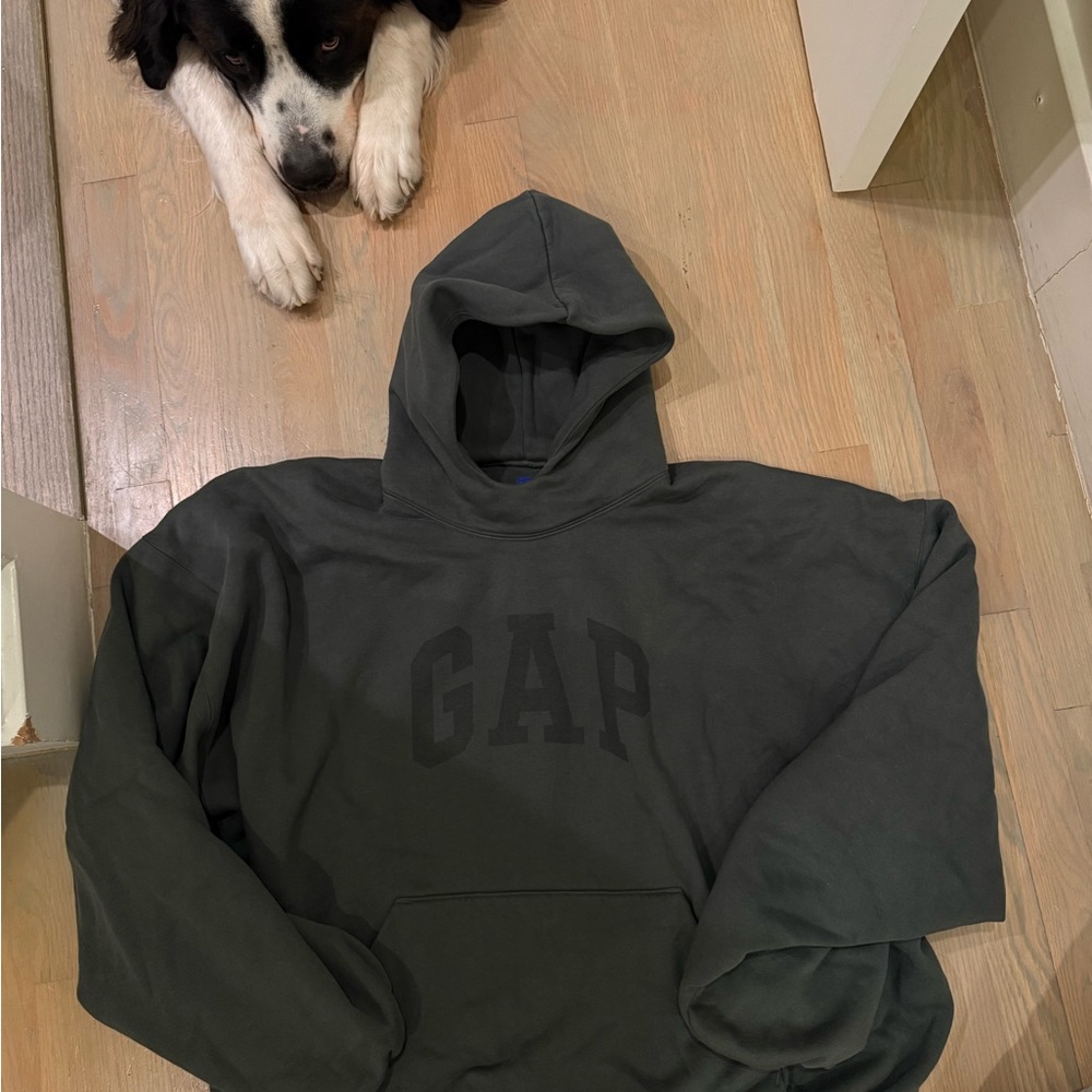Yeezy Gap Engineered by Balenciaga Dove Hoodie 'Dark Green' - Picture 3 of 5